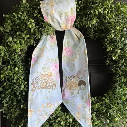 Custom Wreath Sash
