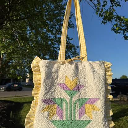 Vintage Quilted Toe Bag