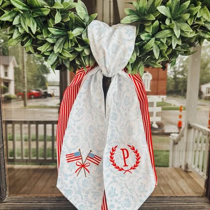 Custom Wreath Sash