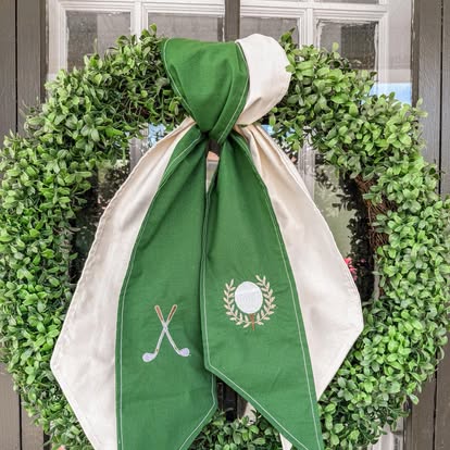Custom Wreath Sash