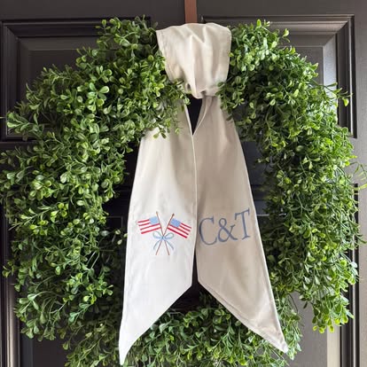 Custom Wreath Sash