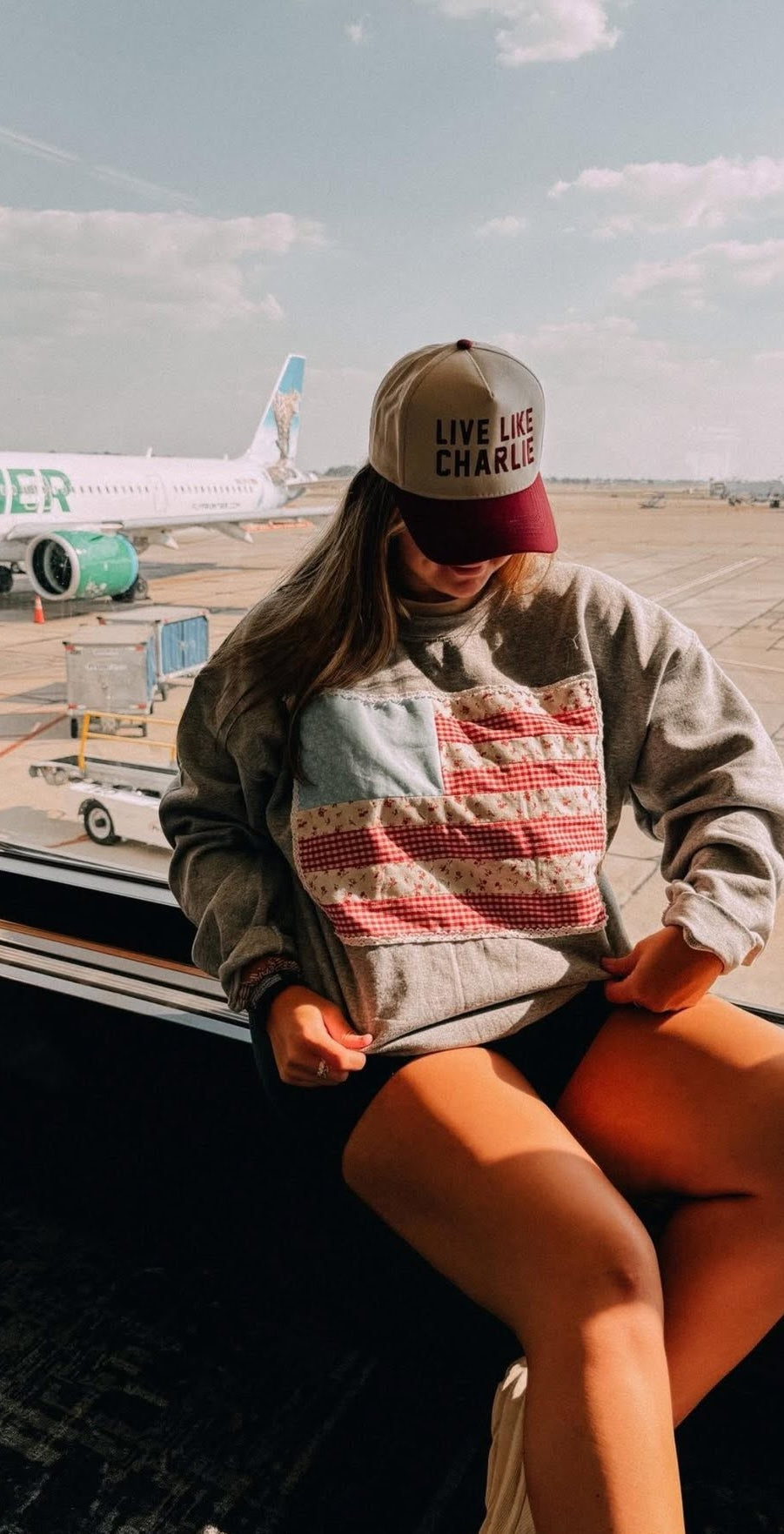 American Flag Crewneck