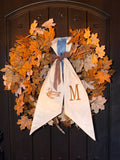 Personalized Fall Wreath Sash
